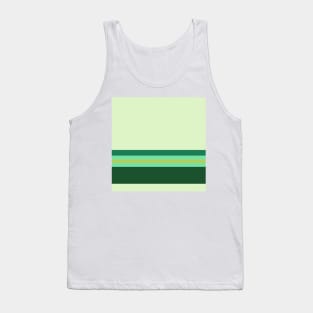 A fantastic unity of Salem, Seafoam Blue, Very Light Green, Cal Poly Pomona Green and Light Olive stripes. Tank Top